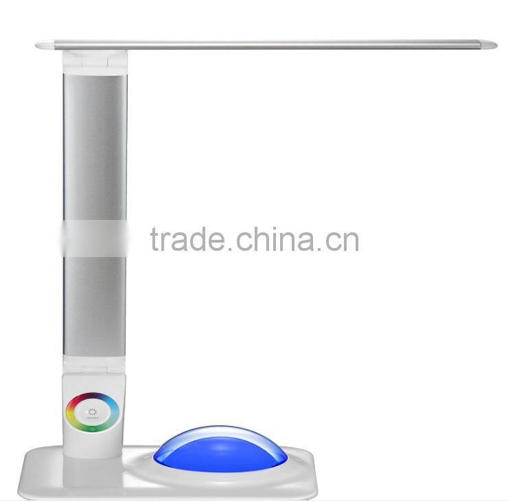 New Fancy Eye Protect Energy Saving LED Table Lamp, Aluminum Alloy Folding Office Multi-functional Color Changing Reading Lamp