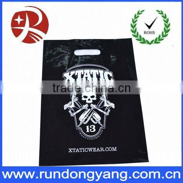 2013 fashionable die cut plastic bag