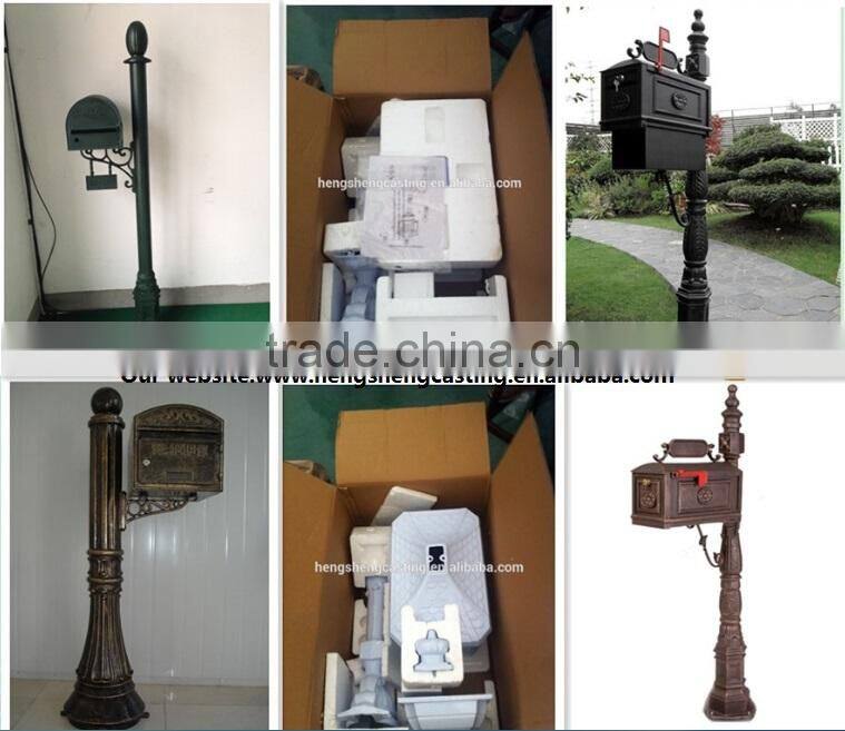 China Factory direct sales metal mailbox galvanized steel post box