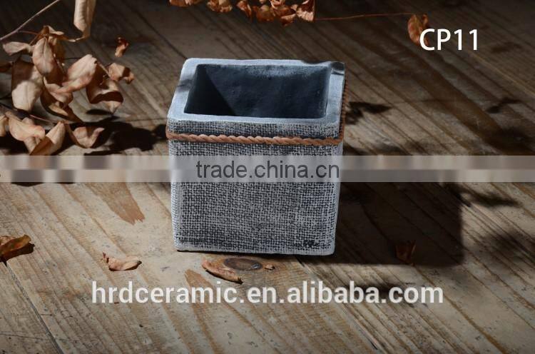 popular envoirmental cement decorative plant pots indoor