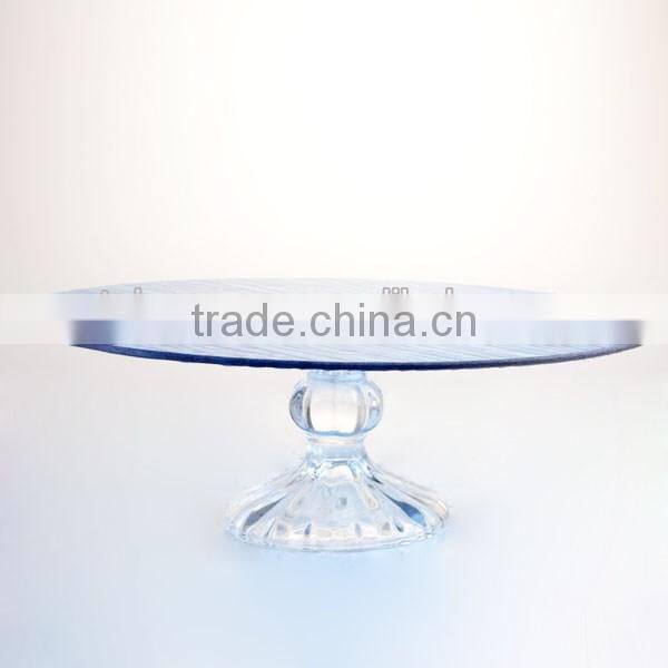 colorful large fruit glass plate tray with base