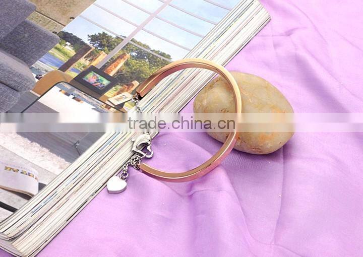 Fashion New Design Rose Gold Plated Stainless Steel Bracelet for Men Women