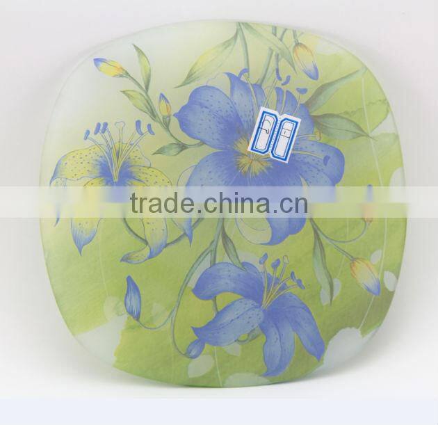 glass plate glass dinner set glass tray