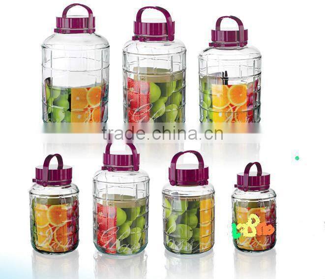 air tight glass wine container /glass apothecary jar