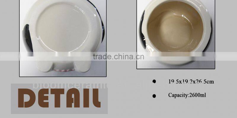 Cow design ceramic seal coffee canister