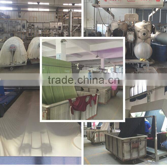 Hot sale 100% dyed pattern polyester/spandex elastic fabrics for garments use