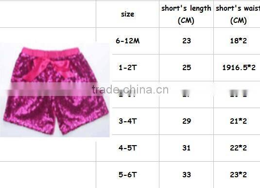 Cotton Pom Pom Pink Baby Sequin Shorts