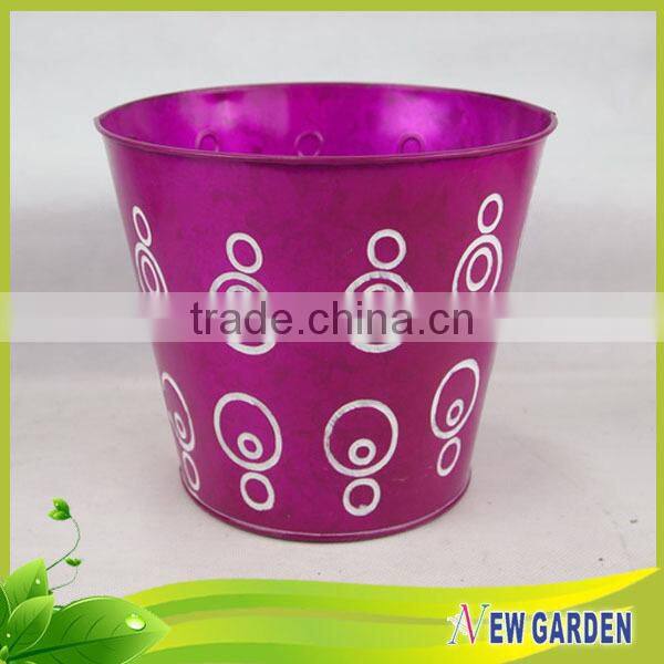 Newgarden colorful waterproof metal planter / iron flower pot stand