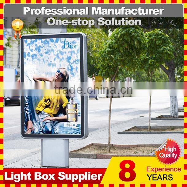 street solar led advertising display light box