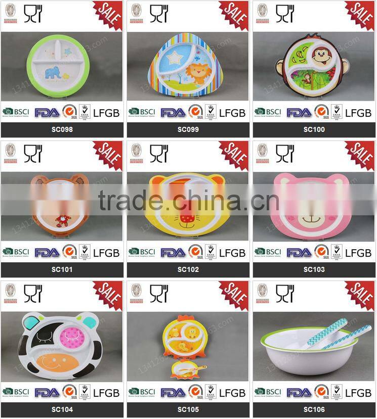 Novelty melamine kids set melamine dinnerware