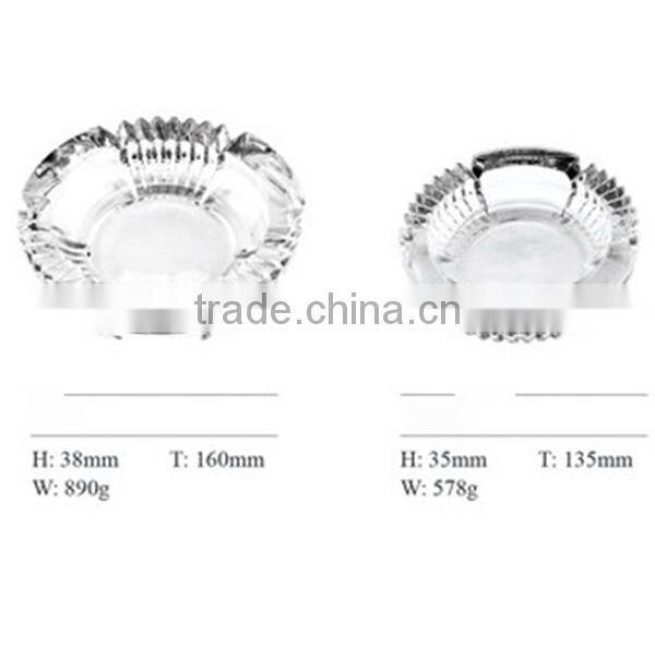 Factory direct Hot Promotional clear glass ashtrays
