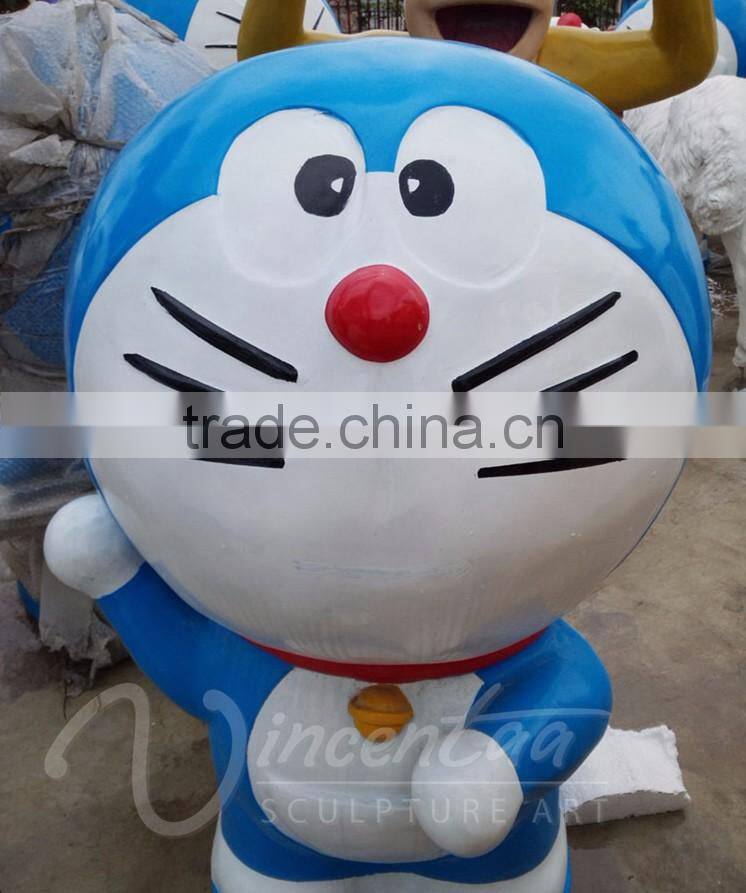 Hot sale resin crafts Jingle cats life size cartoon characters statue for outdoor decor