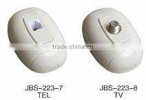 cheap plastic panel 2 gang 2 way hdmi wall panel mounted socket