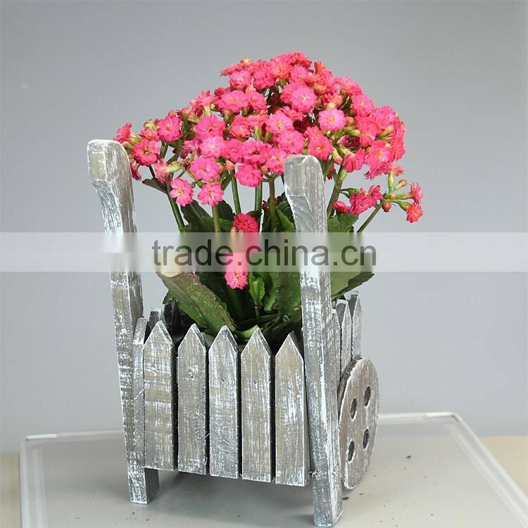 Wooden Cart Garden Planting Flower Pot/Decoration