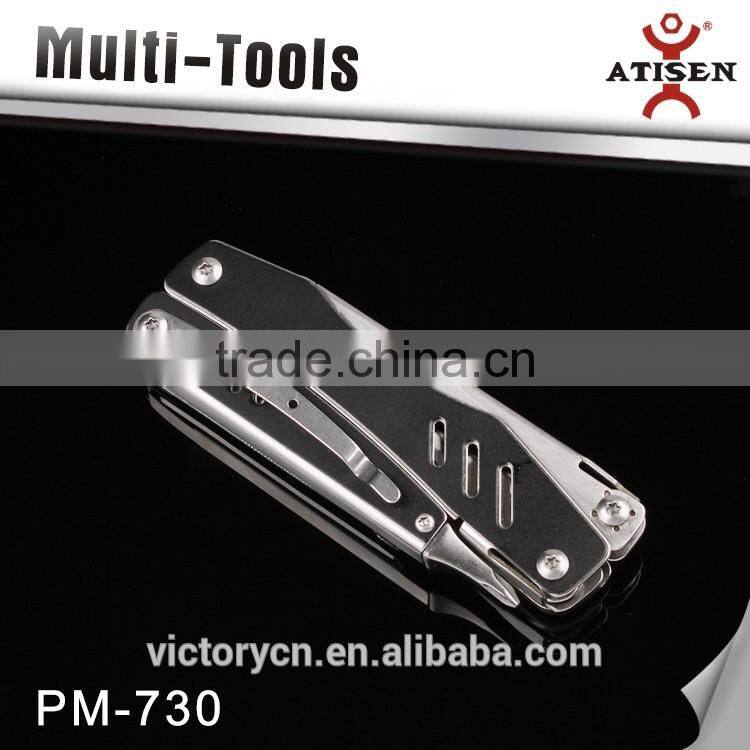 Unique Design Outdoor Camping Multi Functional Tools Folding Pliers Knife 6 In 1