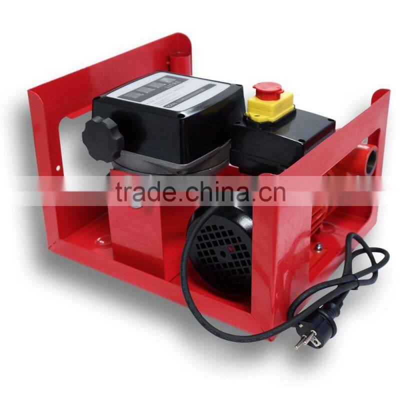China Supply 600W Self Priming Electric Oil Diesel Transfer Pump With Flow Meter