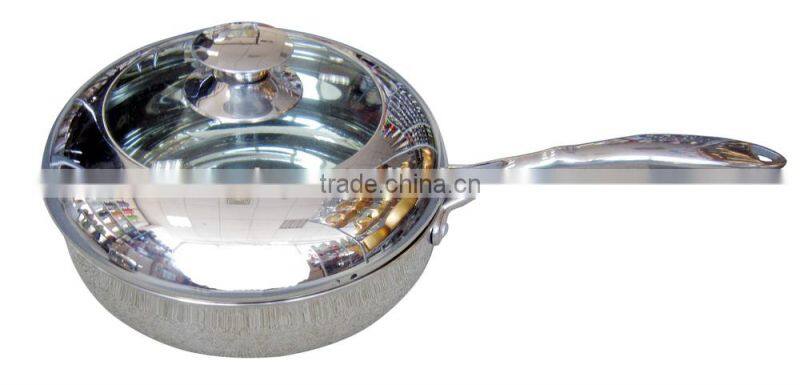 12pcs High quality with combined lid Stainless steel cookware pots set