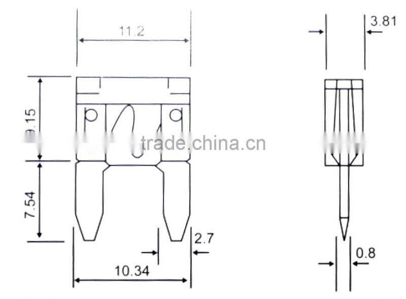 10PCS Auto Fuse, Car Fuse Set, Mini size