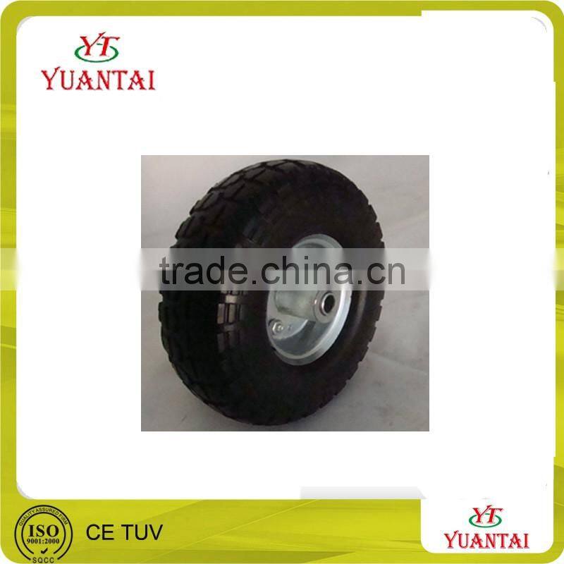 high quality various PU flat free tire / type rubber wheel / wheel barrow rubber wheel