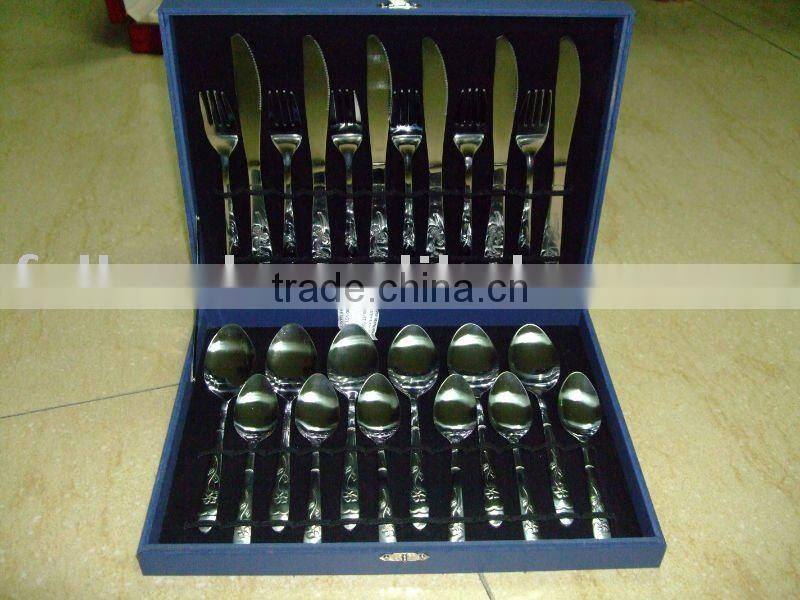 High quality stainless steel spoon set in gift box