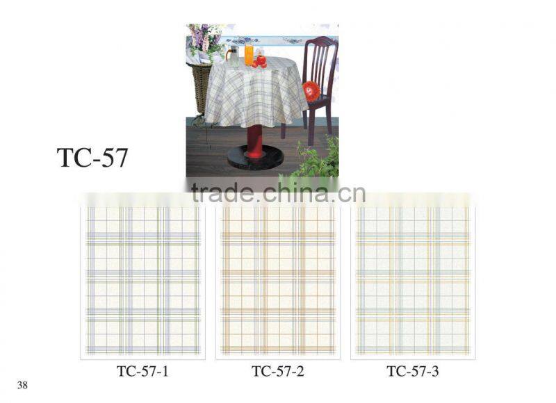 2016 Designed Printed PVC table cover cloth with falannel back , Direct factory/Manufactory supply/industrial