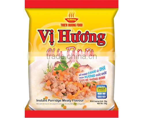 " VI HUONG" Instant Porridge 47g With Canxi Meaty Flavour - Thien Huong Food JSC