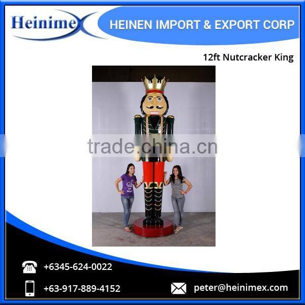 12ft Fiberglass Nutcracker King - Christmas Decoration Supplies