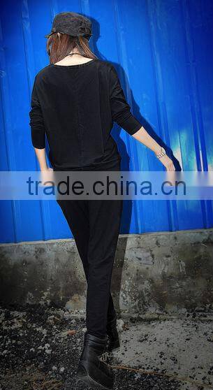 100% cotton custom and printed women's track suit