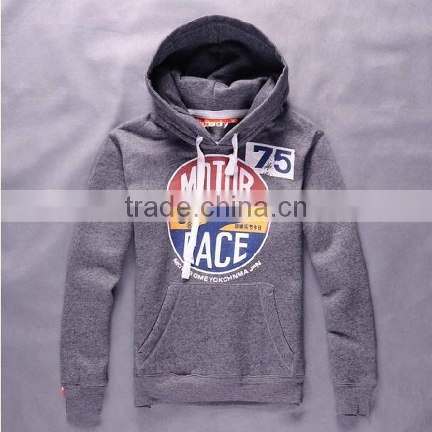 2014 Fashion Plain Jersey hoodies for men with logo print