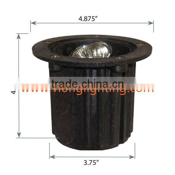 Well Lights-WLA02, Aluminum Landscape Lighting Fixtures, Bronze Cast Garden Light