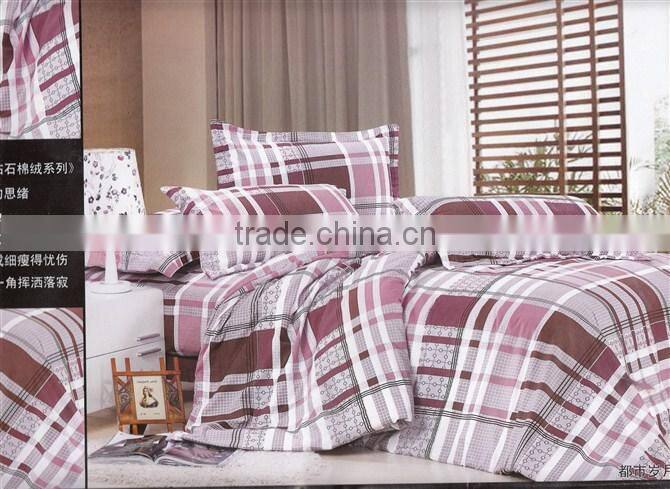 100%polyester 3D digital printed diamond velvet bedding sheet