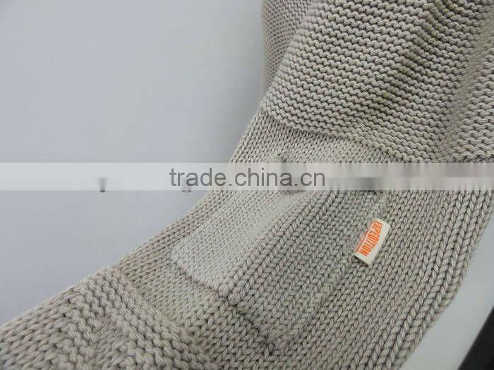 Cotton long sleeve pullover sweater