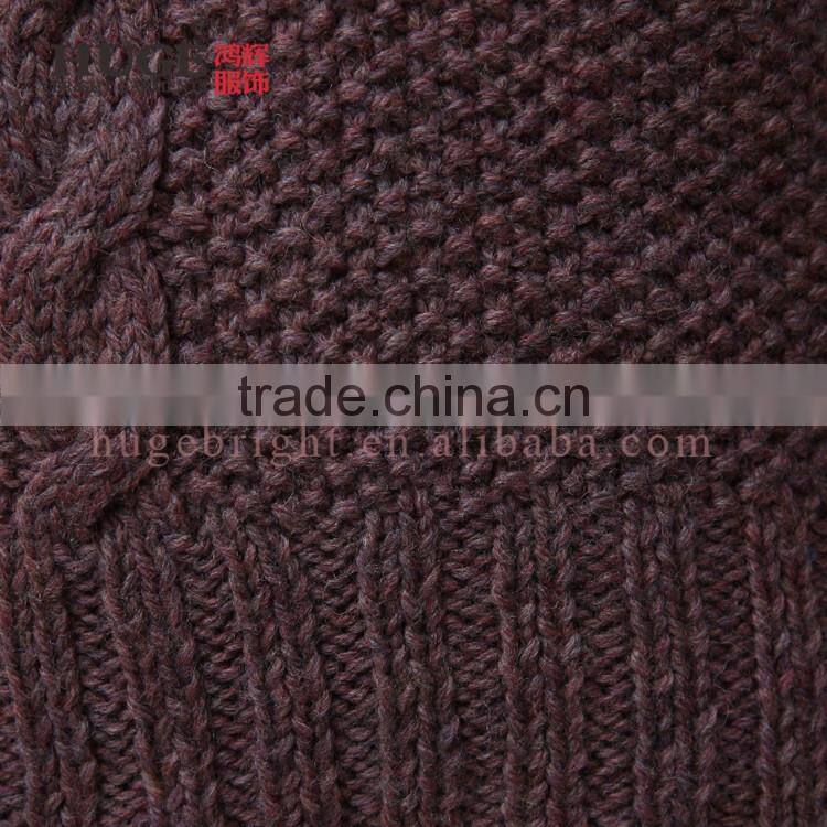 Long Sleeve Turtle Neck Vintage Custom Knit Sweater Women