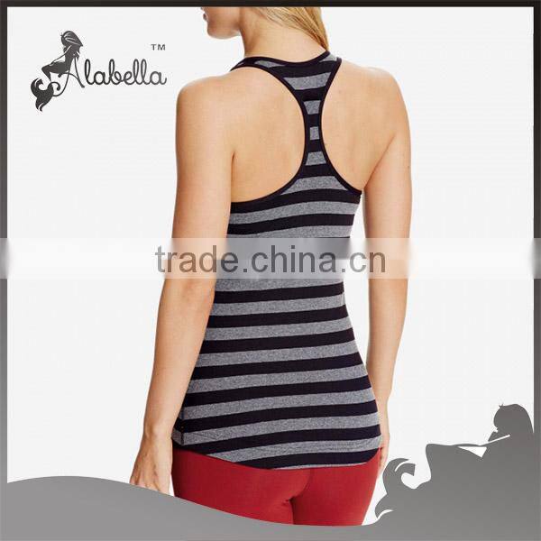 Stripy underwear seamless bow back tank top