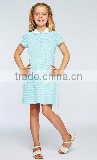 Kids striped t-shirt Salable children plain t-shirt dresses