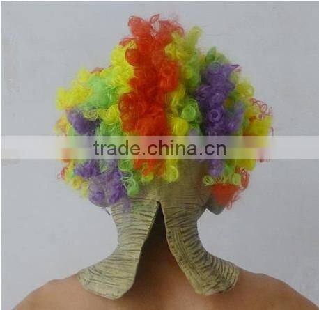 Colorful hair Clown mask, Scary Horror Theme Halloween mask,party mask, Cosplay Masks