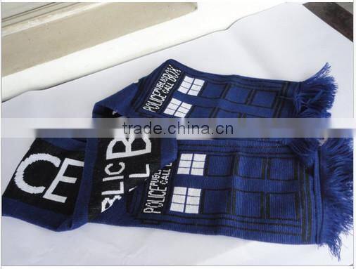 Tardis Design Deluxe Soft Warm Knitted Scarf