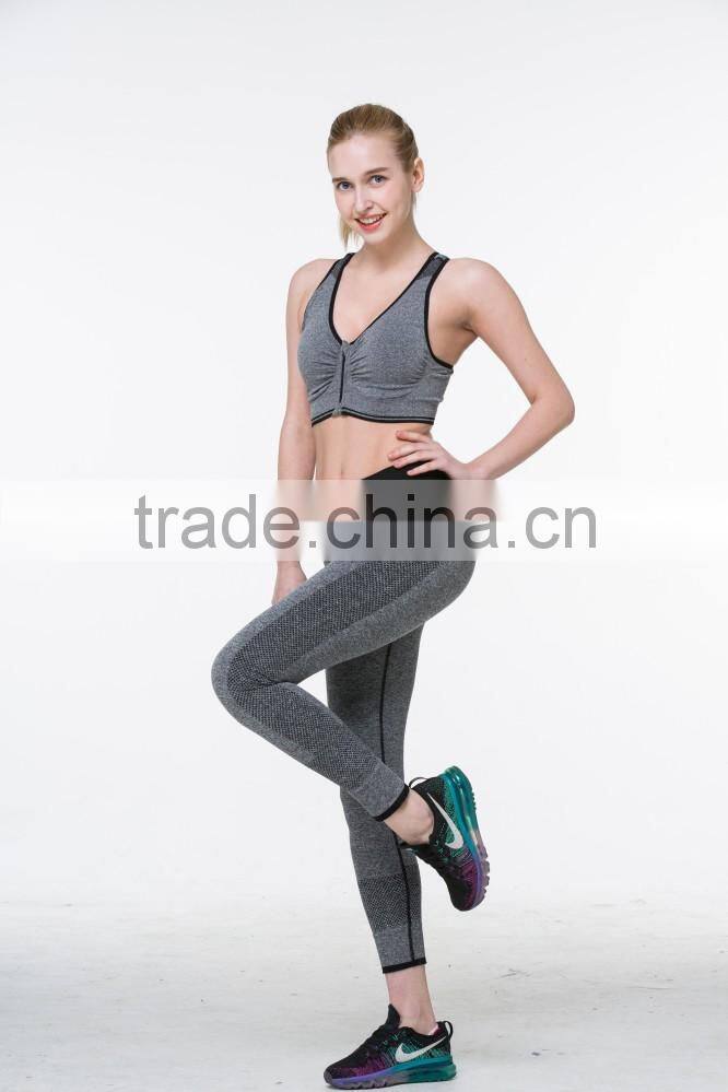 High Quality Mixed gray Yoga Plain Custom Made running bra