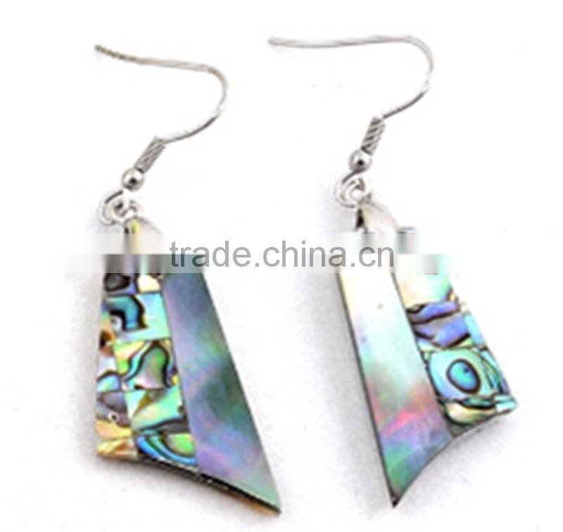 latest exquisite fashion abalone shell earrings new design paua abalone shell earrings with newest design