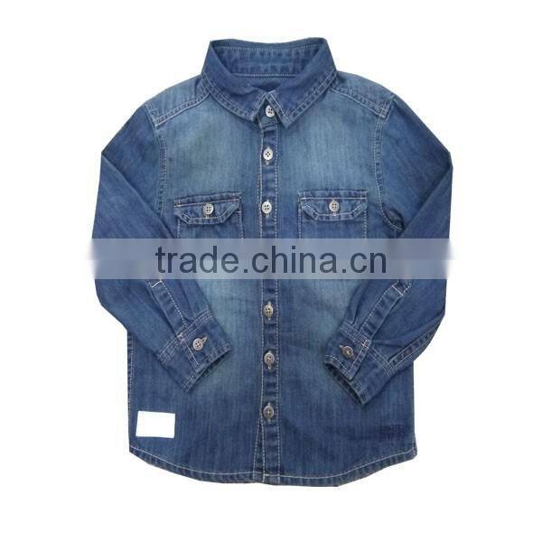 Kids denim shirt long sleeve denim designer denim shirts