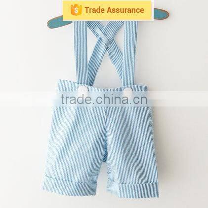 Wholesale Baby Girls Korean Style Baby Leggings Kids Pants Summer Fashion Blue Stripe Shorts