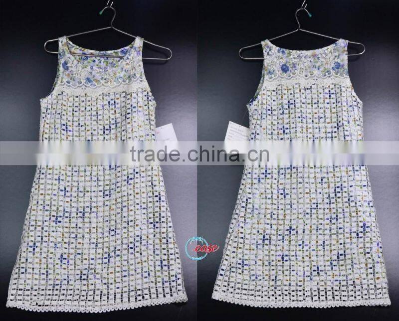 ladies smart modern sleeveless casual chiffon dress