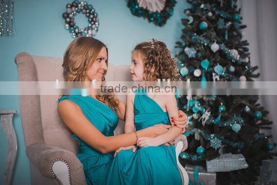 Many Ways Wear Evening Dresses 2017 Maxi Dresses Long Mother Daughter Matching Dress