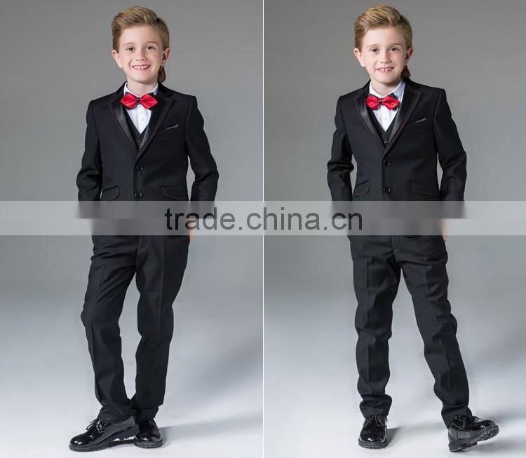 ELPA fancy children kids clothes suit 3 piece black party suits for boys