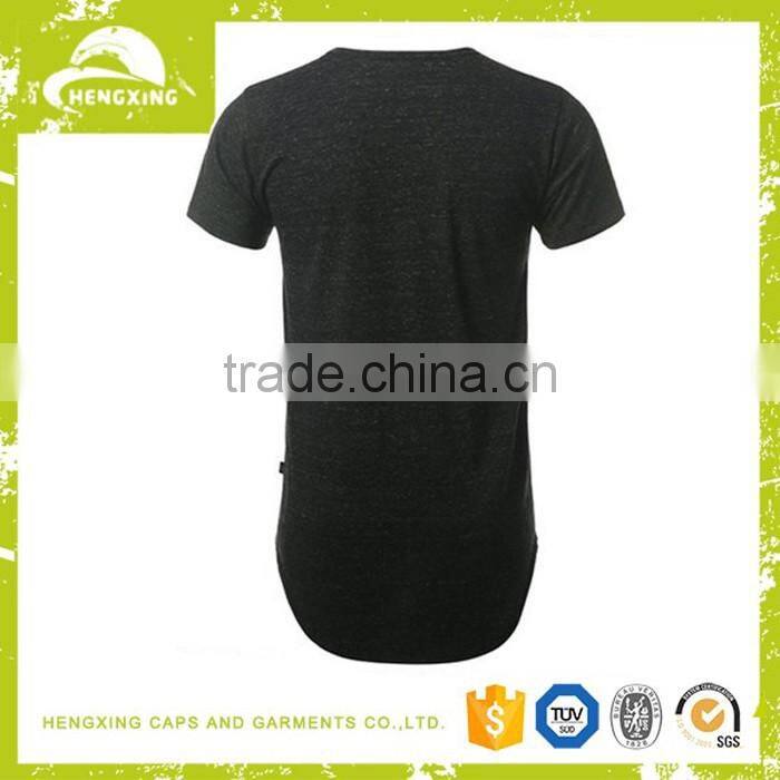 Custom high quality Hip Hop Light weight oversized Longline blank couple T-shirt