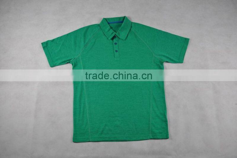100% Men's Superfine Merino Wool Fashionable Golf Polo T-Shirts Size Plus