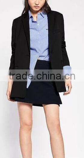 Runwaylover EY2341B New Design 2017 Women Fashion Embroidery Stripe Blouse