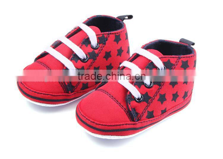 All star printed cotton baby boy's sport booties