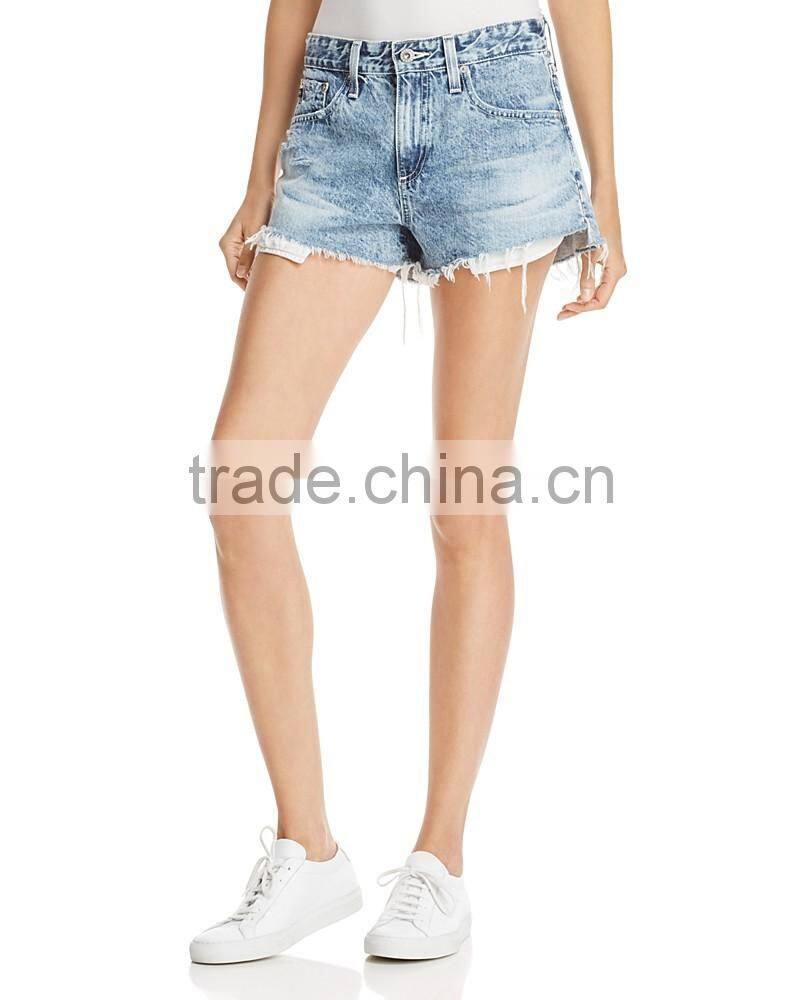 Newest hot sale women denim jean short trouser cutoff shorts for girl lady pant