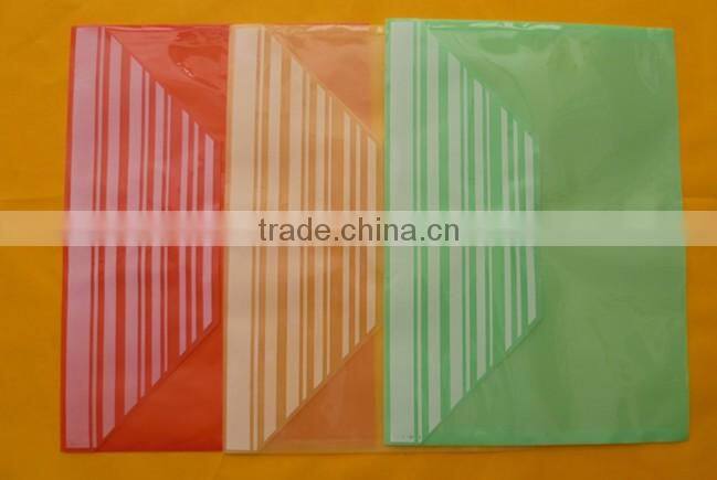 A4 File Folder Plastic Envelope PP File Folder With Button